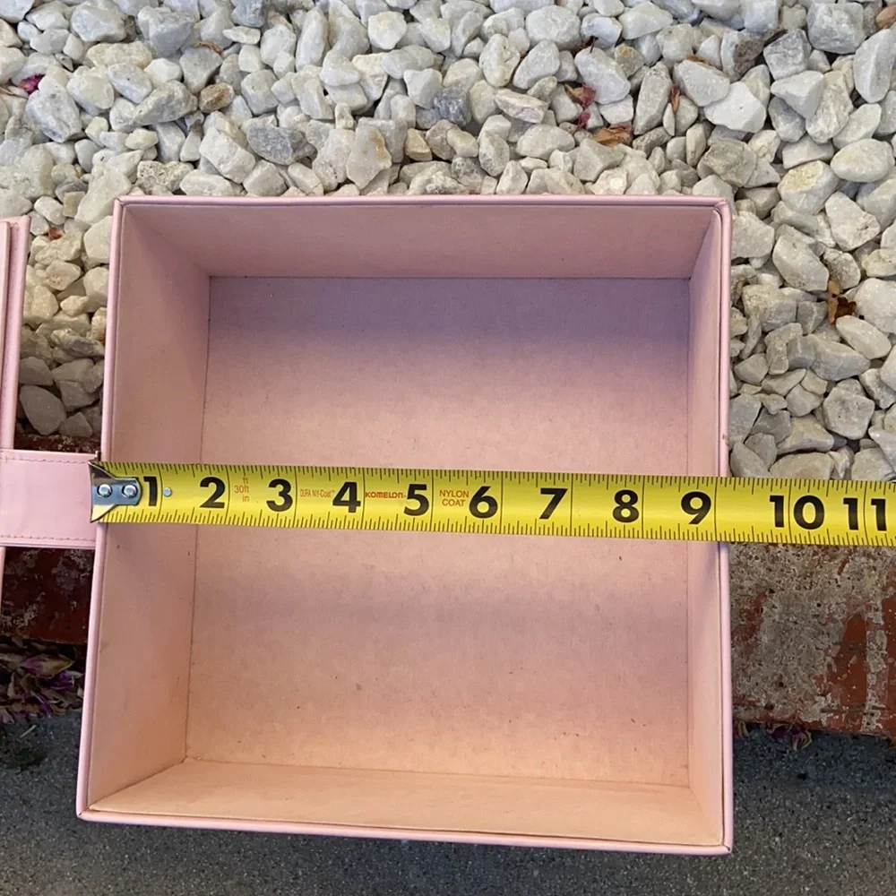 Y2K JUICY COUTURE PINK FAUX LEATHER DISPLAY STORAGE BOX CASE MAKEUP CASE JEWELRY